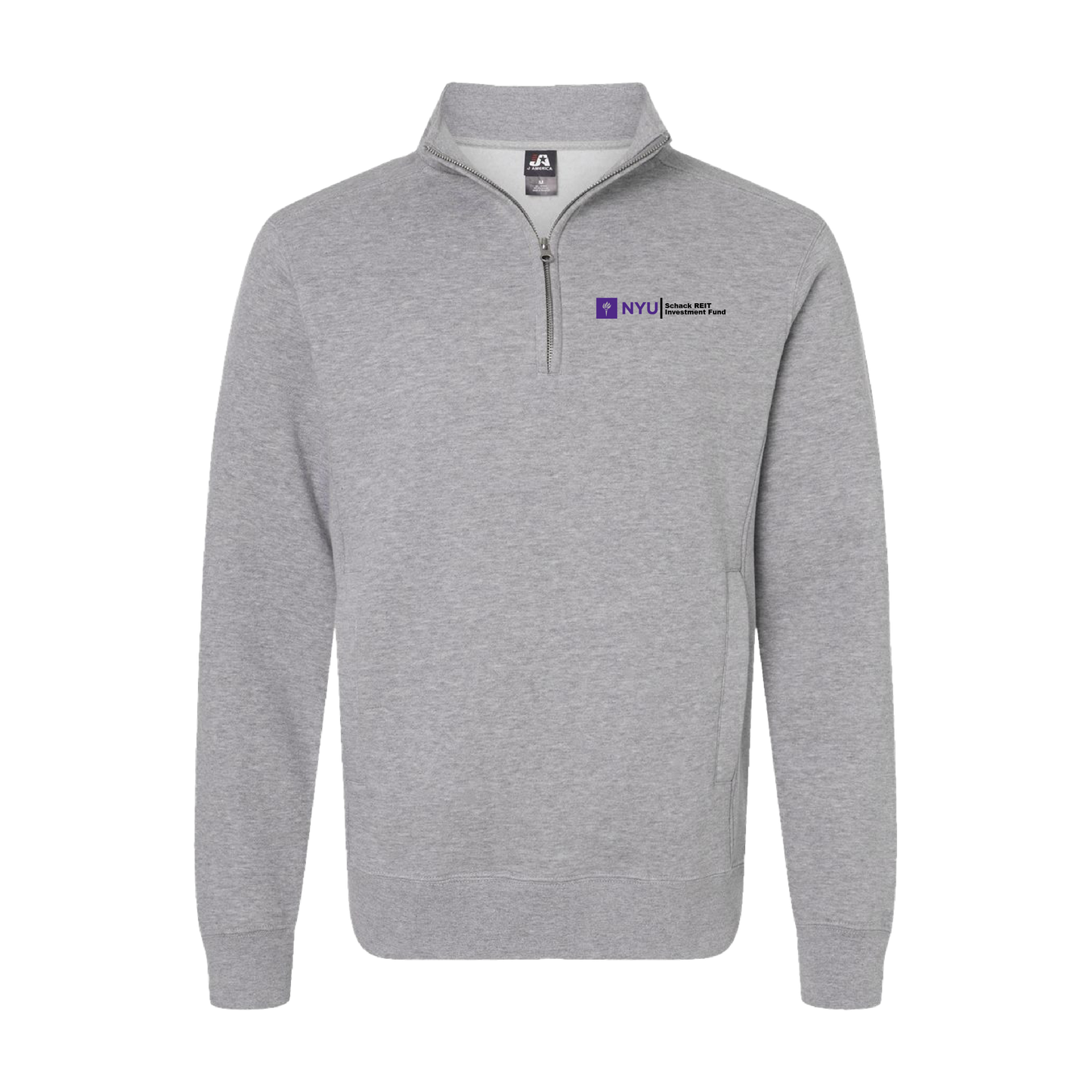 NYU Men's Electric Fleece Quarter-Zip Sweatshirt